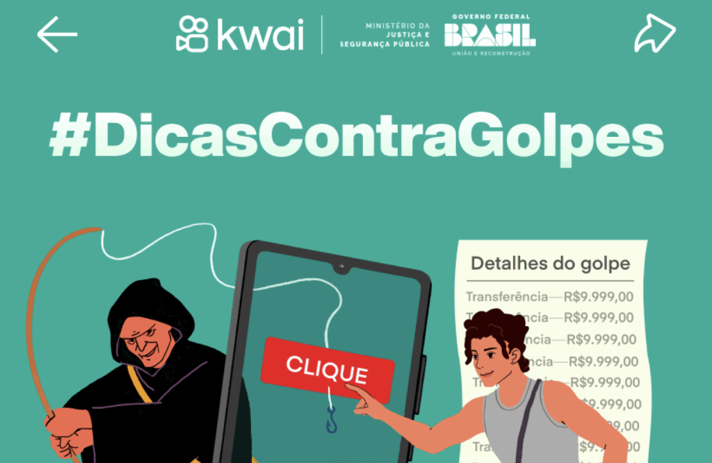 O Kwai estreia uma página especial dedicada a dicas de segurança digital com foco na prevenção de golpes e fraudes na internet.