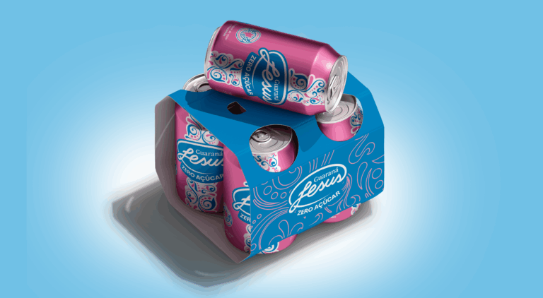 O Guaraná Jesus está lançando no mercado o novo visual da sua versão zero, que conta com a inconfundível cor rosa.