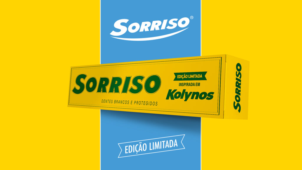 No dia 1 de setembro, Sorriso lança uma edição limitada inspirada em um verdadeiro clássico: o creme dental Kolynos.