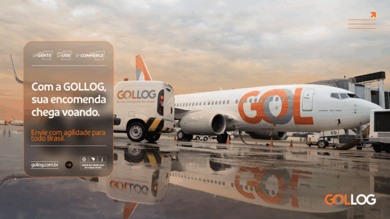 A GOLLOG lança sua nova campanha institucional, que conta com o mote "Com a GOLLOG, sua encomenda chega voando".