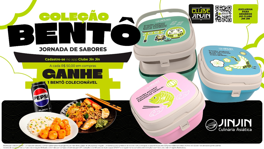 A Jin Jin lança mais uma ação no formato "compre e ganhe": desta vez, apresentando ao público sua nova linha de bentôs colecionáveis.