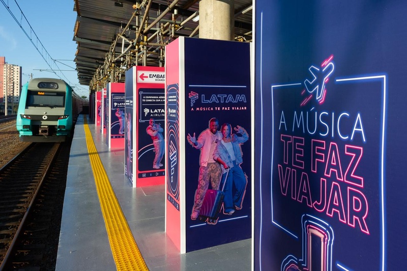 A LATAM e ViaMobilidade transformaram a estação que será o destino final da operação especial do Trem Expresso para o The Town 2025.