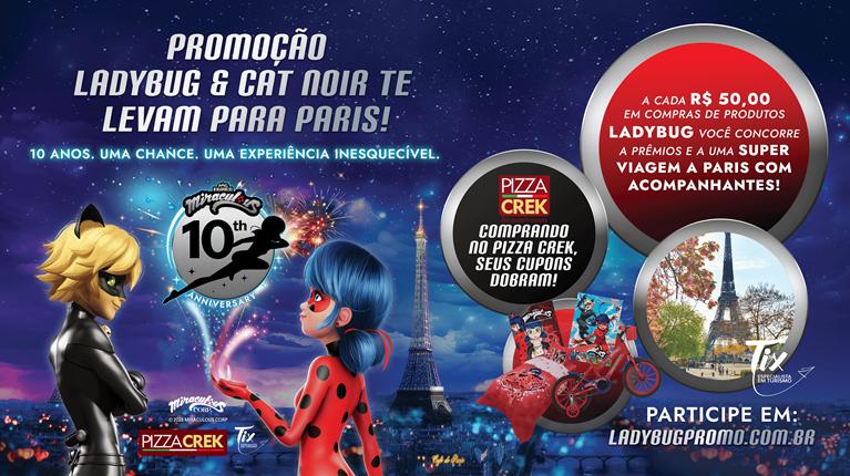 A Miraculous Corp lança uma campanha promocional para celebrar o 10º aniversário de Miraculous: As Aventuras de Ladybug & Cat Noir.