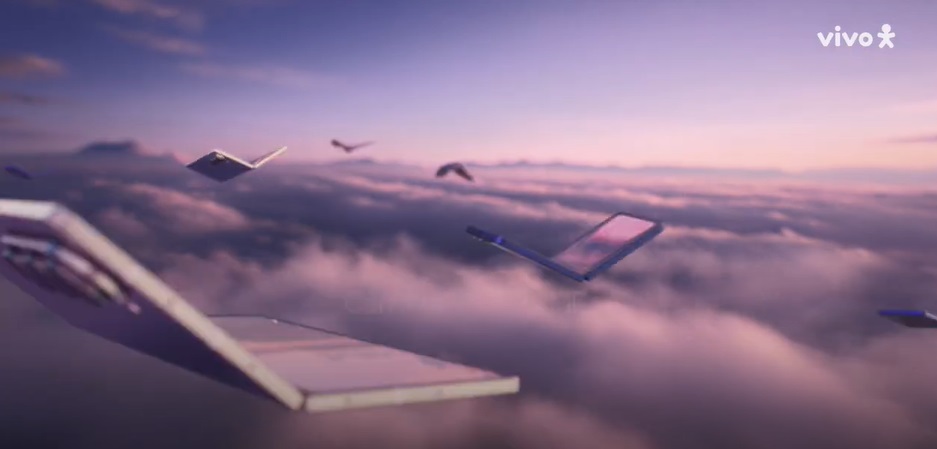 Vivo e a Samsung transformam os dobráveis em pássaros, celebrando a evolução da categoria Foldable conciliada à potência da conexão Vivo.