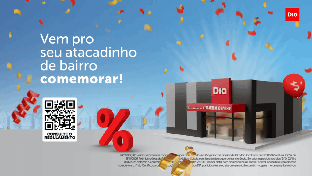 O Dia Supermercado comemora seus 24 anos com uma ampla campanha que promete movimentar todas as lojas com prêmios aos clientes.