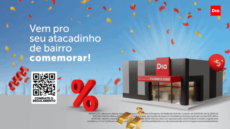 O Dia Supermercado comemora seus 24 anos com uma ampla campanha que promete movimentar todas as lojas com prêmios aos clientes.