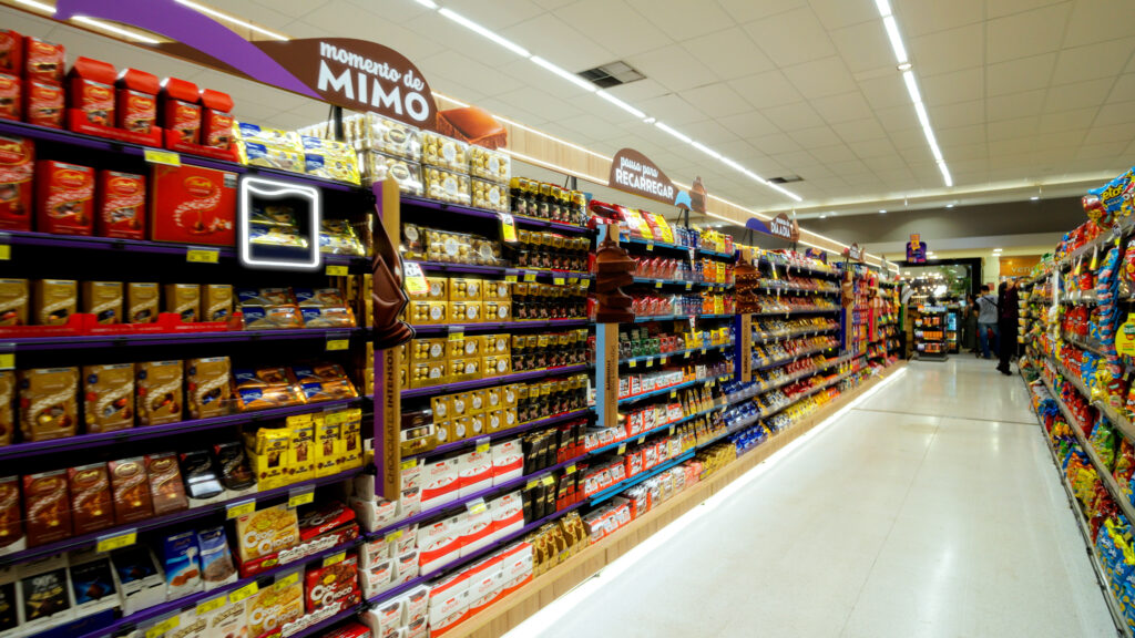 A Mondelēz lançou, em parceria com o Grupo Muffato, ambientações de gôndola de Chocolates e Balas & Gomas.