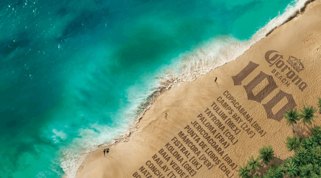 No ano que celebra um século vivendo sob o sol o melhor lado da vida, a Corona lança globalmente o Corona Beach 100.