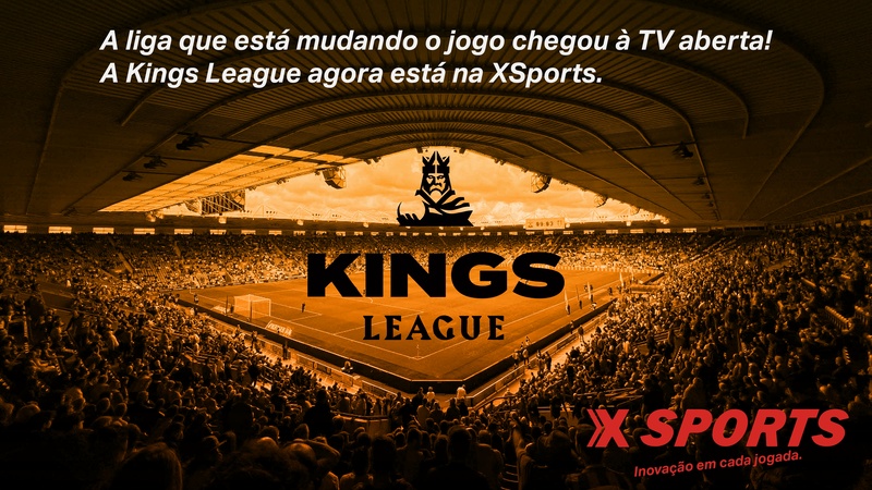 A Xsports comemora 1 ponto de audiência na Grande São Paulo e o anúncio da transmissão da próxima edição da Kings League Brazil.