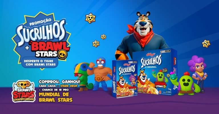 Sucrilhos une a energia da marca ao universo vibrante de um dos games mobile mais populares do Brasil, o Brawl Stars.