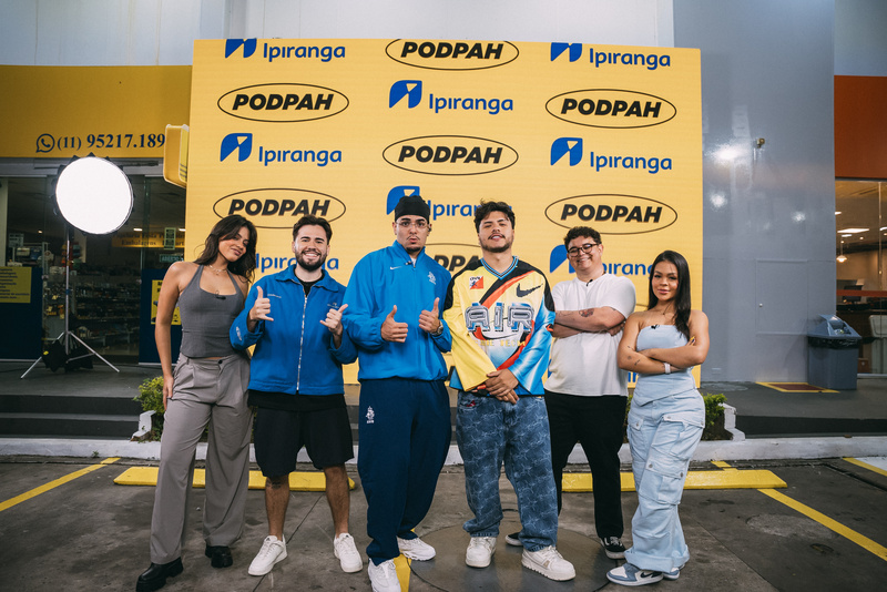 Em parceria com o Podpah, a Ipiranga lança o "PodPosto", primeiro game show gravado em um posto de combustíveis no país.