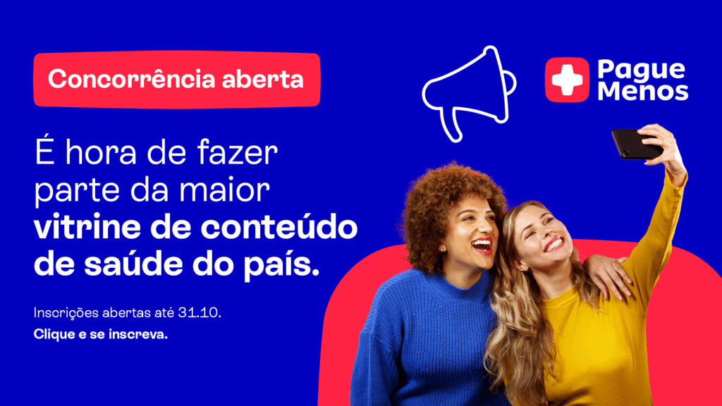 Pague Menos comunica a abertura do processo de seleção (BID) para sua nova agência de redes sociais, marketing de influência e conteúdo.