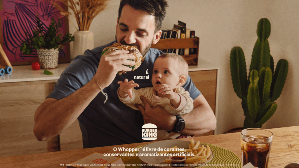 O Burger King reforça seu compromisso em oferecer um cardápio com cada vez menos ingredientes artificiais em sua nova campanha.