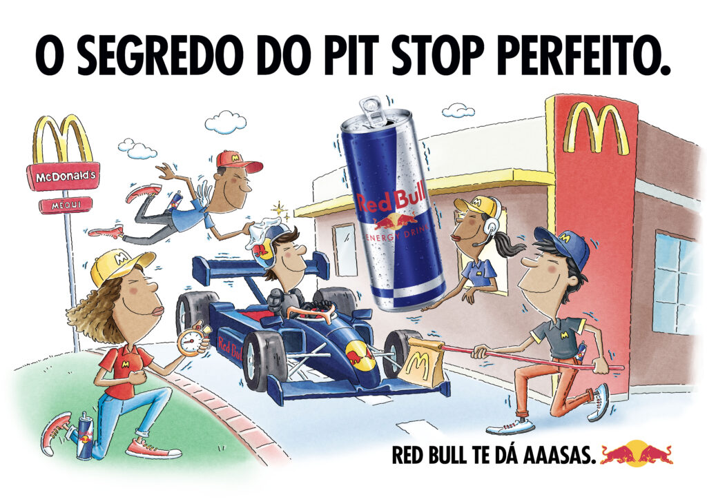McDonald’s e Red Bull se unem para oferecer uma nova experiência exclusiva aos consumidores nos restaurantes e nas pistas.