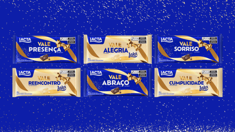 A Lacta apresenta  embalagens presenteáveis que materializam o conceito "Vale-Presença" neste fim de ano de 2025.