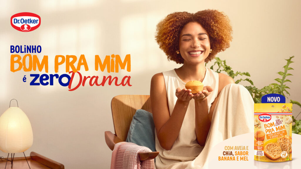 A Dr. Oetker resolveu acabar com o dilema do drama "será que eu resisto à tentação?": Os Bolinhos Bom pra Mim são Zero Drama.