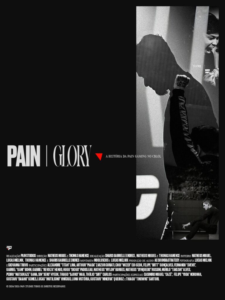 A paiN Gaming lançou o documentário "PAIN & GLORY", parte das celebrações dos 15 anos de história da equipe.