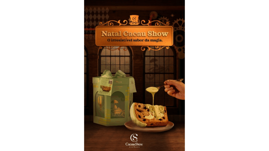 Guiada pelo conceito "O irresistível sabor da magia", a Cacau Show convida o público a entrar em um universo encantado neste Natal.