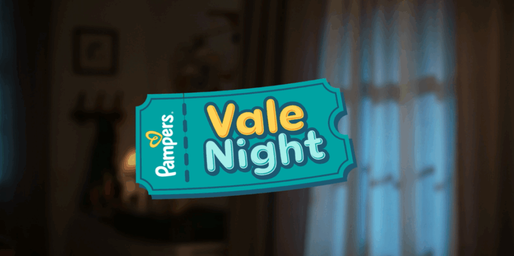 A Pampers apresenta a campanha "Vale Night", que convida pais, mães e cuidadores a celebrarem o valor de uma noite tranquila.