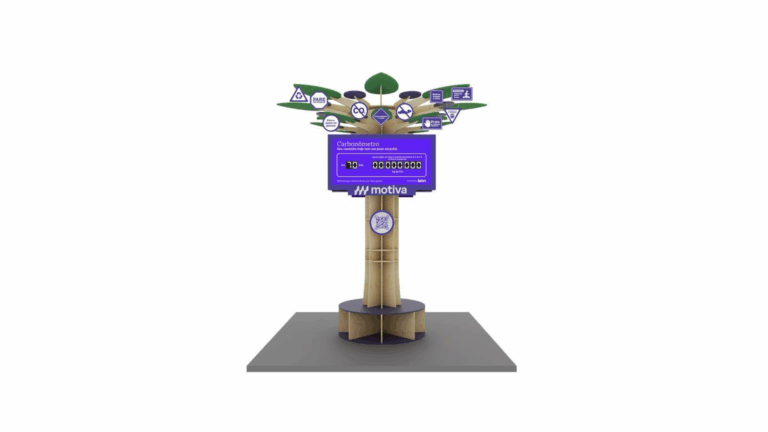 Motiva instala na estação Paulista-Pernambucanas uma iniciativa inédita que exibe o volume de gás carbônico (CO₂) que deixou de ser emitido.