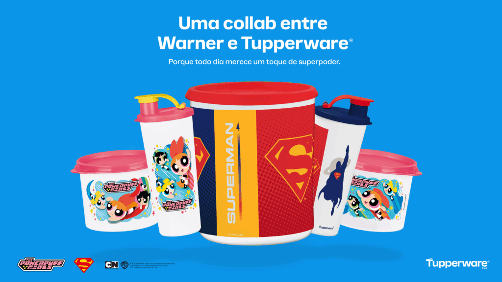 A Tupperware Brasil amplia sua parceria com a Warner Bros. Discovery Global Consumer Products (WBDGCP) e lança novas coleções temáticas.