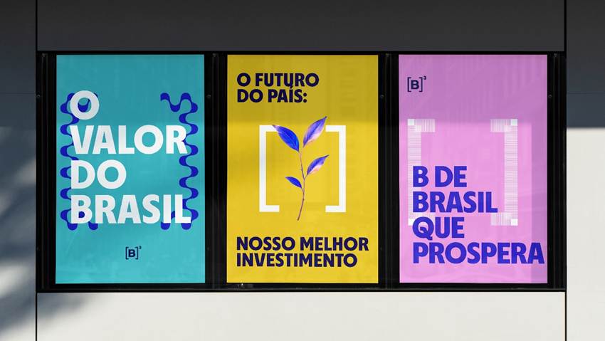 A B3 apresentou nessa semana seu novo posicionamento de marca, que contou com desenvolvimento pela consultoria Tátil Design.
