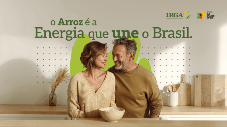 A HOC assina a nova campanha do Instituto Rio Grandense do Arroz (IRGA), que atua há 85 anos no desenvolvimento de pesquisas.