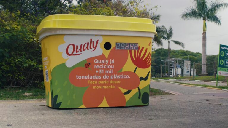 Qualy, marca líder em margarinas no Brasil, implementou um ponto de coleta de embalagens no Parque Villa-Lobos, em São Paulo/SP.