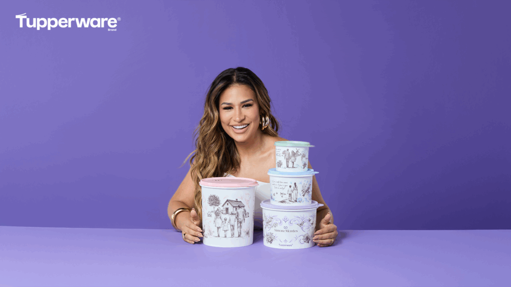 Tupperware celebra 80 anos com parceria com Simone Mendes