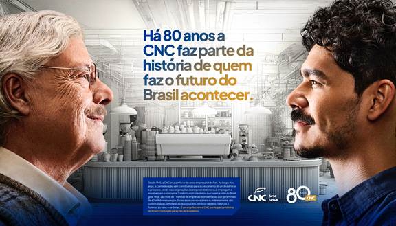 A CNC (Confederação Nacional do Comércio de Bens, Serviços e Turismo) celebra 80 anos de representatividade e contribuição para o Brasil.