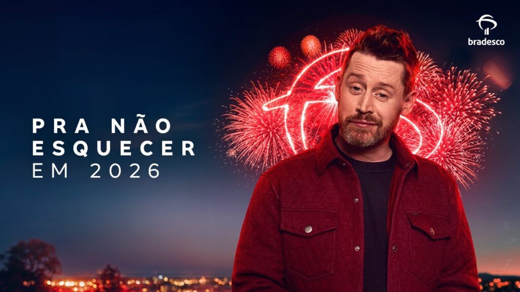 O Bradesco aposta no ícone global Macaulay Culkin, um dos nomes mais reconhecidos do cinema mundial, para sua campanha de fim de ano.