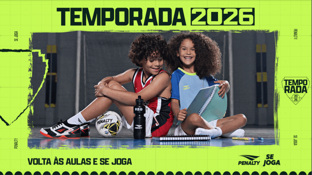 Penalty transforma volta às aulas em temporada esportiva, em nova campanha para o público infantil