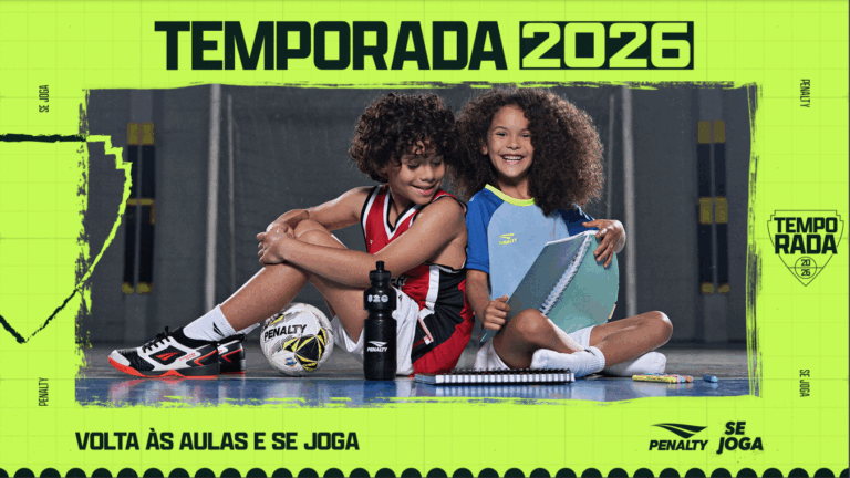 Penalty transforma volta às aulas em temporada esportiva, em nova campanha para o público infantil