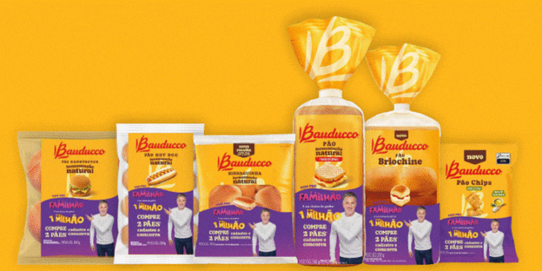Bauducco lança promoção em parceria com o Familhão, oferecendo prêmio de R$ 1 milhão e benefícios exclusivos aos consumidores.