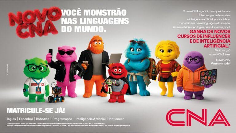 Com campanha “Monstros CNA”, rede expande posicionamento e aposta em novas linguagens