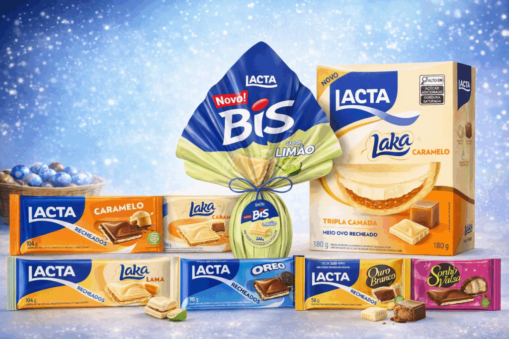 Páscoa Lacta 2026 aposta em nostalgia, inovação e novos formatos