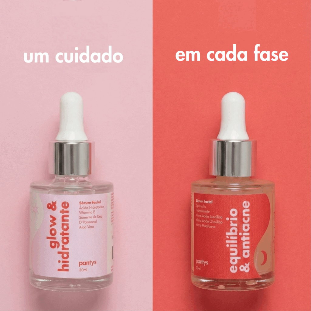 Pantys lança séruns faciais que acompanham o ciclo menstrual, com skincare inteligente, baseado em ciência e bem-estar feminino.