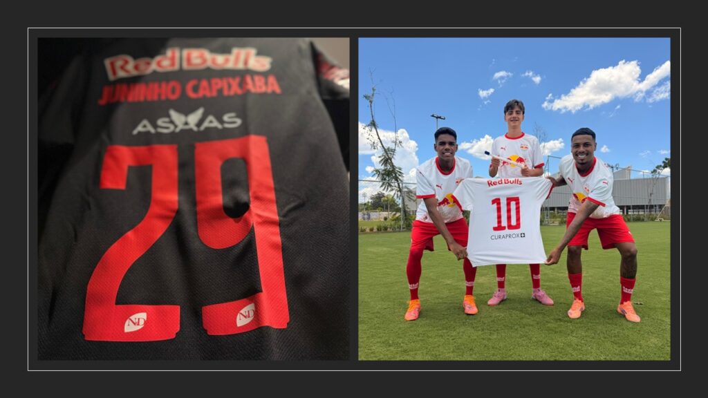 Red Bull Bragantino inicia 2026 com novos patrocínios da Farmina Pet Foods e Curaprox no time profissional e na base.