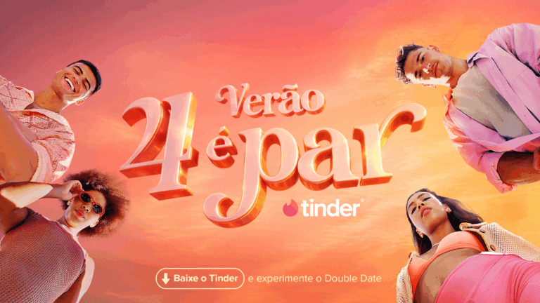Tinder lança campanha Verão 4 É Par e leva experiência física para double dates na praia de Copacabana