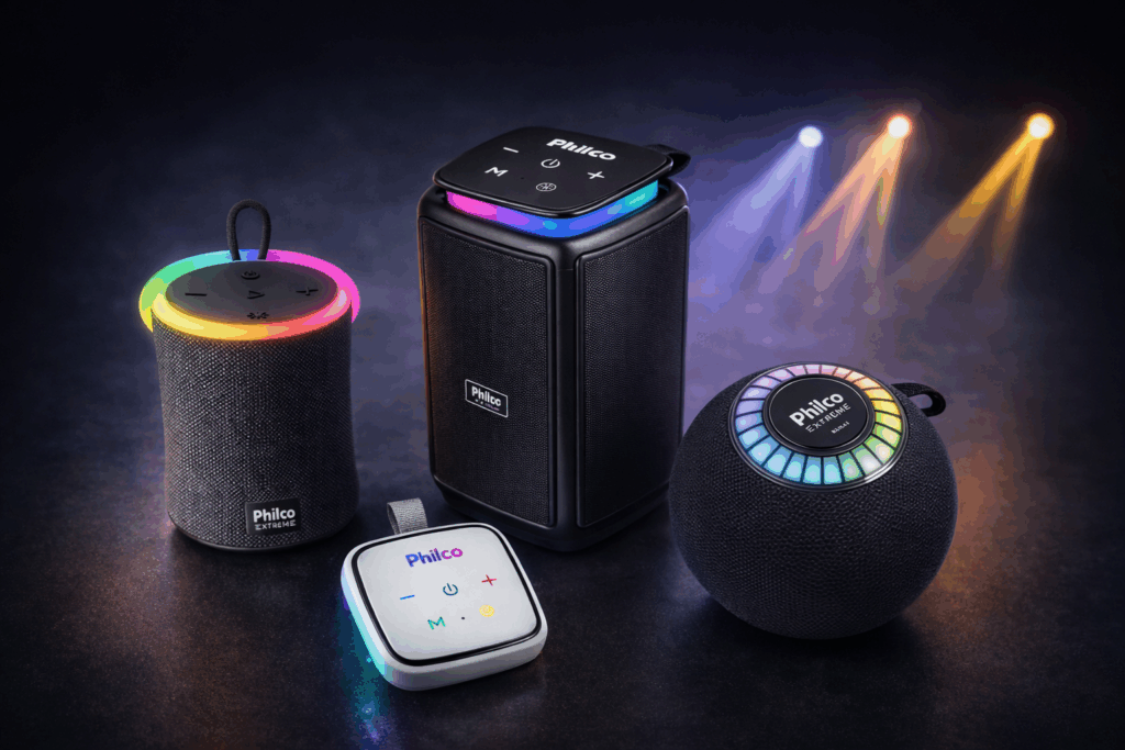 Philco amplia a linha Extreme com novos speakers potentes, som imersivo, Bluetooth 5.3