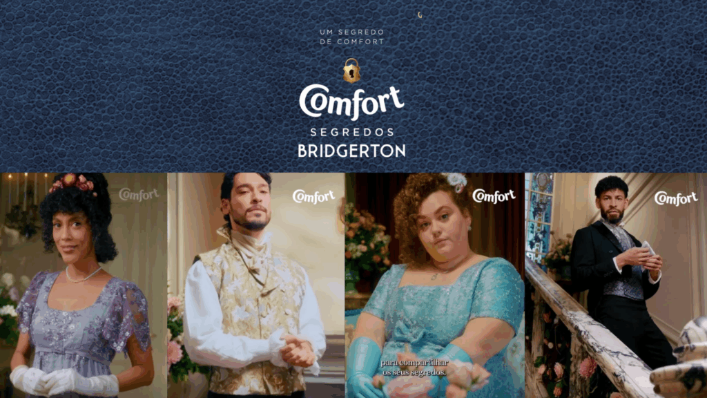 Comfort aposta em "micro drama" e lança websérie vertical para expandir o universo de Bridgerton