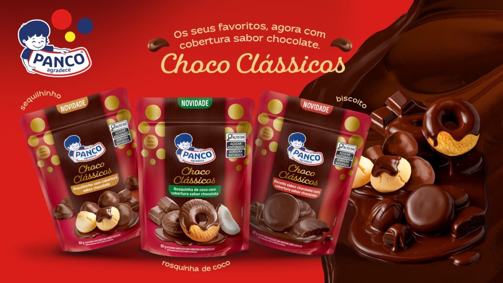 Sequilhos, rosquinhas e biscoitos da Panco ganham versão coberta com chocolate ao leite
