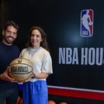 Niva de Mello, Diretora de eventos LATAM e Canadá da NBA e o Fundador e CEO da tm1, Bernardo Dinardi