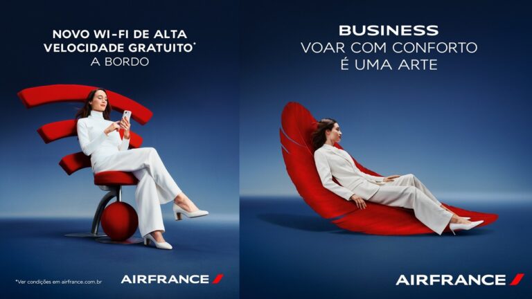 Air France aposta em nova campanha global para destacar experiência premium e novidades a bordo