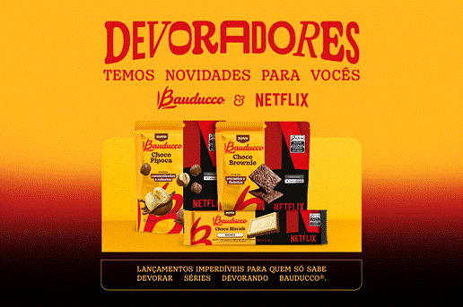 Bauducco e Netflix ampliam parceria e transformam maratonas de séries em experiência de snack