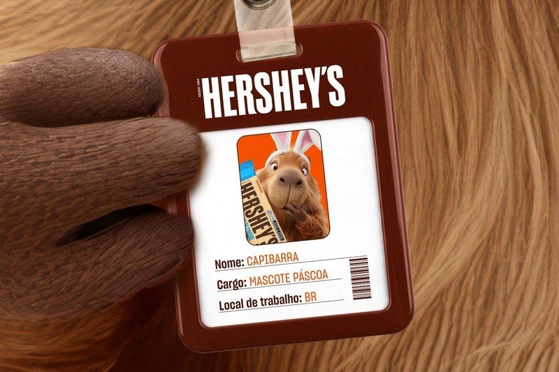 Hershey's aposta em talento nacional ao trocar o Coelho da Páscoa por uma Capivara