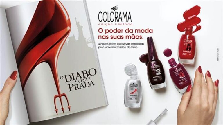 Colorama e O Diabo Veste Prada viram coleção de esmaltes