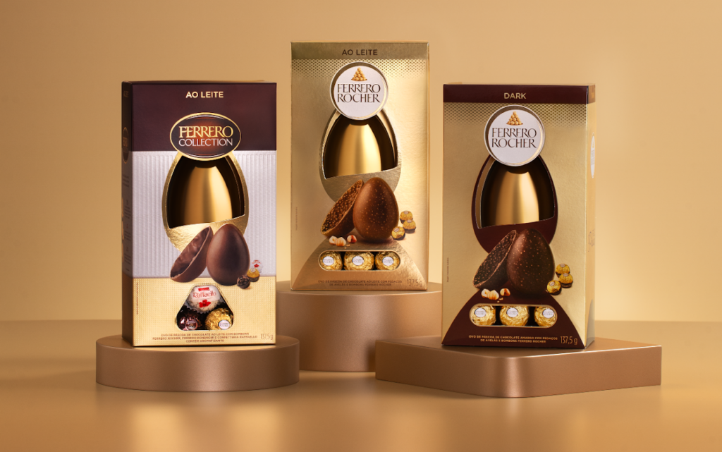 Ferrero Rocher destaca novo ovo Ferrero Collection na Páscoa