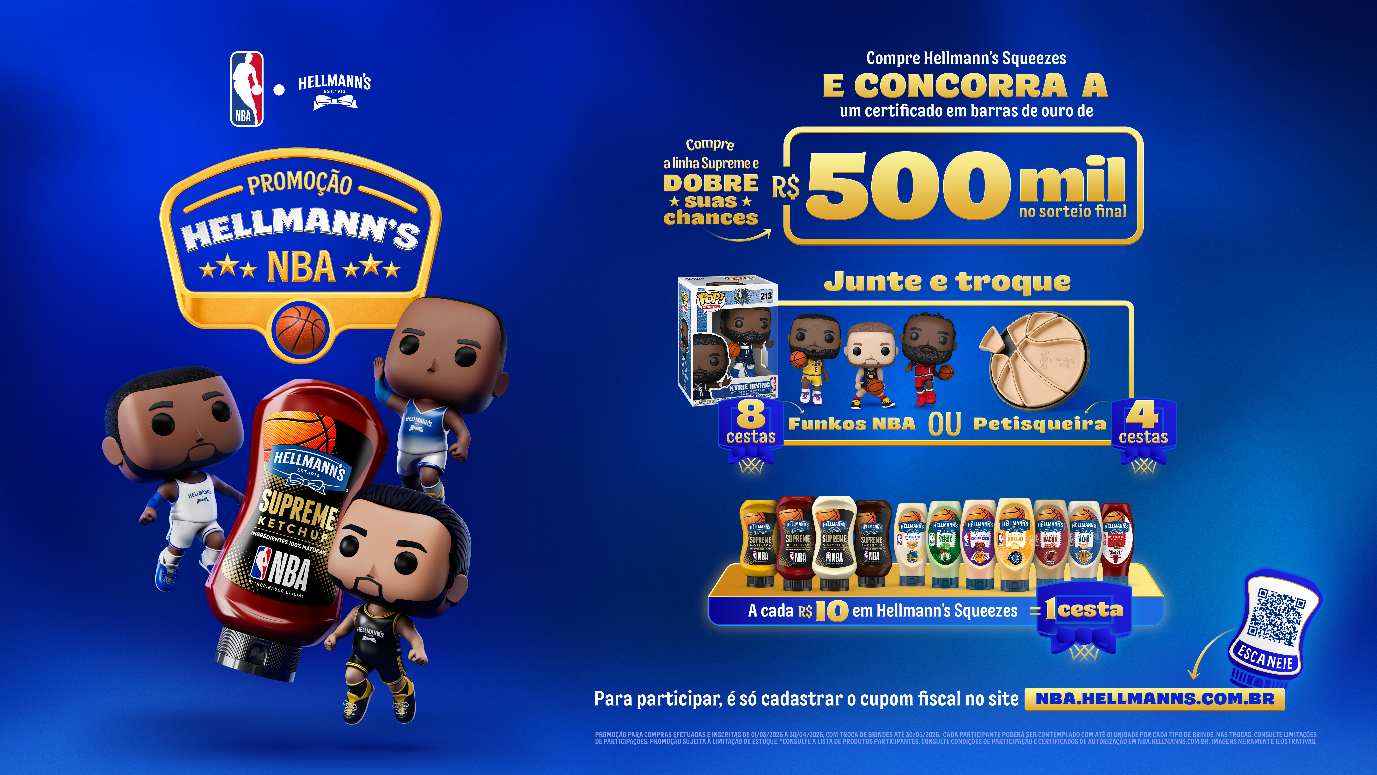 Hellmann’s amplia parceria com a NBA em promoção para fãs