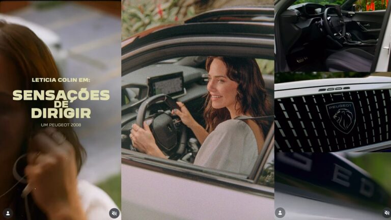 Leticia Colin protagoniza campanha “Peugeot Play” com modelos híbridos da marca